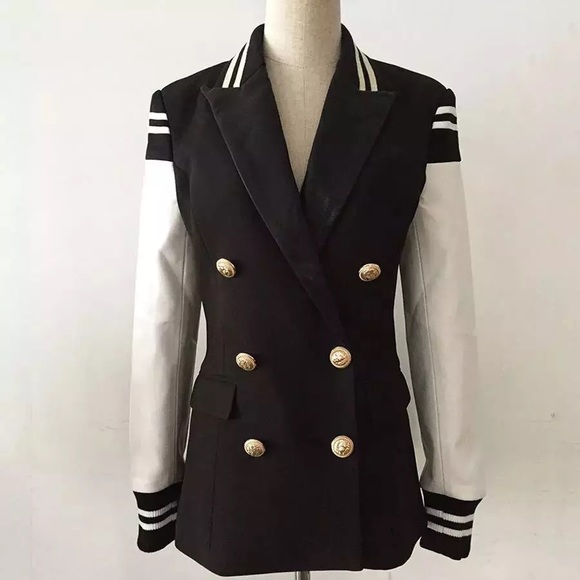 NWT modern jacket with gold buttons gorge - Picture 4 of 5